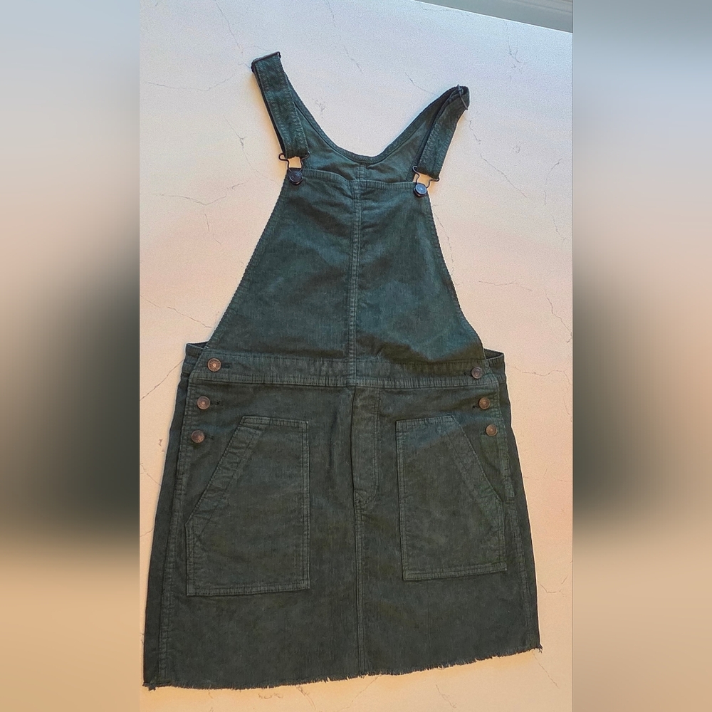 American Eagle Outfitters Forest Green Overall Dress